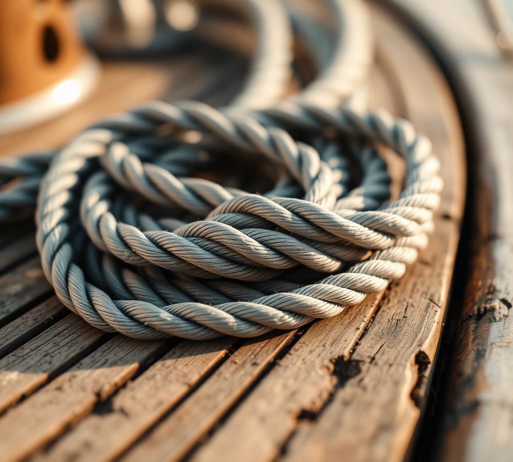 Rope on deck