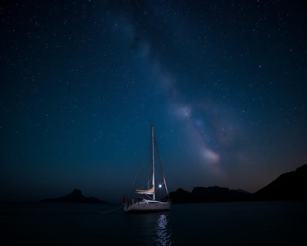 Starry night anchor