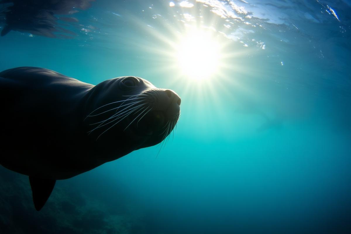 Sea Lion Diving at Los Islotes